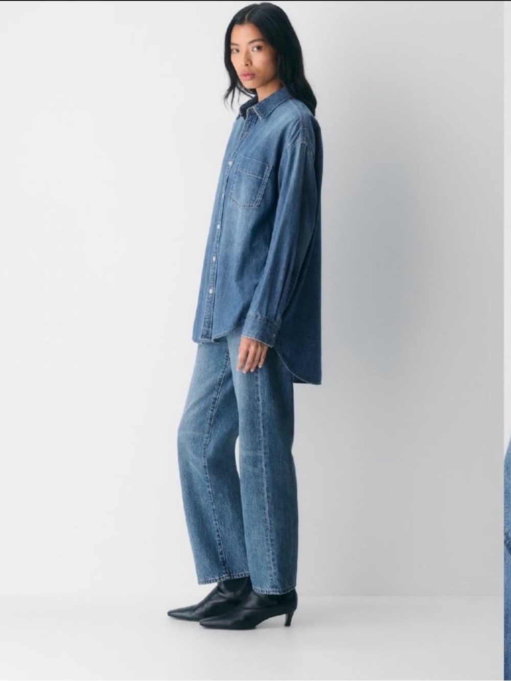 Aritzia Denim Forum The '80s Comfy Denim Shirt - Picture 2 of 5